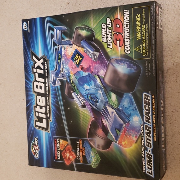 LITEBRIX Super Light Building System Lumi-Star Racer 6+ Never Used New in Box - Picture 1 of 5